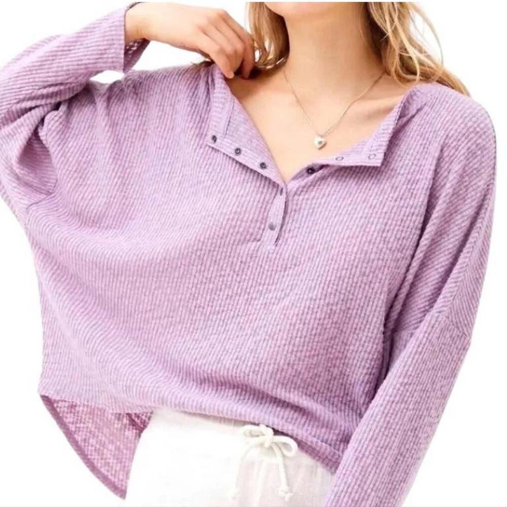 URBAN OUTFITTERS Purple Long Sleeve Oversized Top